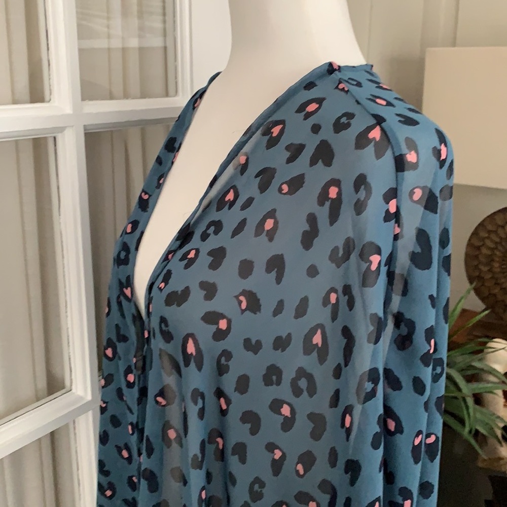 She + Sky Kimono Cardigan EUC One Size